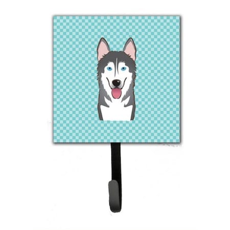 Jensendistributionservices Checkerboard Blue Alaskan Malamute Leash & Key Holder MI1715746